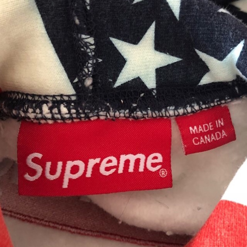SUPREME AMERICAN FLAG BOX LOGO HOODIE - Picture 3 of 6